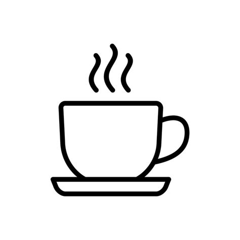 coffee cup outline icon 12860832 Vector Art at Vecteezy