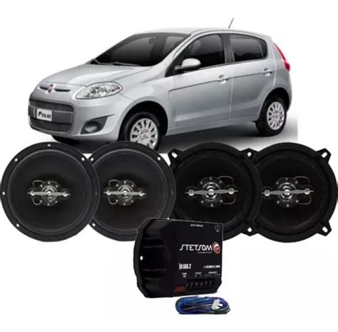 Kit 4 Alto Falante 280wrms Porta Fiat Palio Auto Módulo