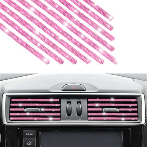 Buy AUKEPO 10 PCS Most Car Air Vent Outlet Trim Bling Rhinestone Air