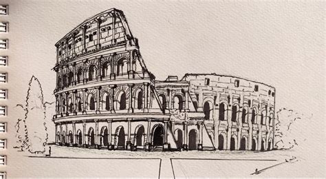 How To Draw The Colosseum Easy Step By Step 2021 YouTube