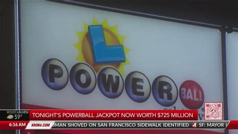 Powerball Jackpot Now Worth 725m Drawing Tonight Youtube