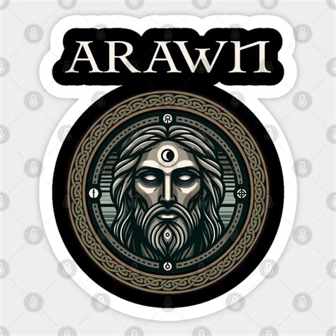 Arawn Celtic God of the Underworld and Animals - Celtic - Sticker ...