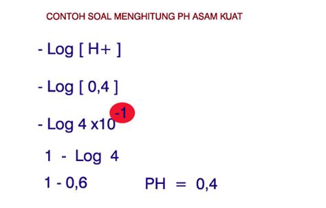 Cara Menghitung PH Larutan Asam Kuat Dan Asam Lemah Panduan Kimia Riset