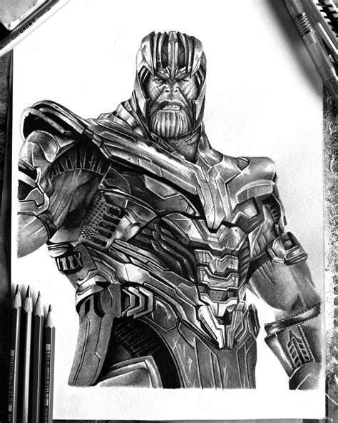 Top More Than Sketch Of Thanos Super Hot Seven Edu Vn