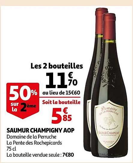 Promo Saumur Champigny Aop Domaine De La Perruche La Pente Des