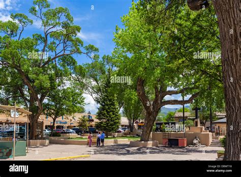 Taos Plaza in downtown Taos, New Mexico, USA Stock Photo, Royalty Free ...