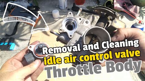 How To Remove Idle Air Control Valve Throttle Body And Clean It Nissan Iacv Cleaning Youtube