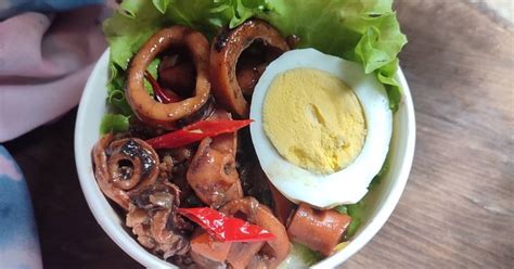 Resep Rice Bowl Cumi Asam Manis Oleh Widjie Astuti Cookpad