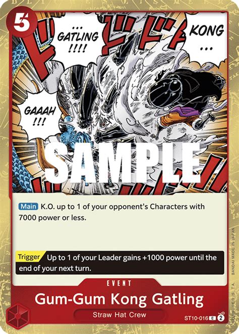 Gum Gum Kong Gatling St10 016 One Piece Tcg Onepiece Cards