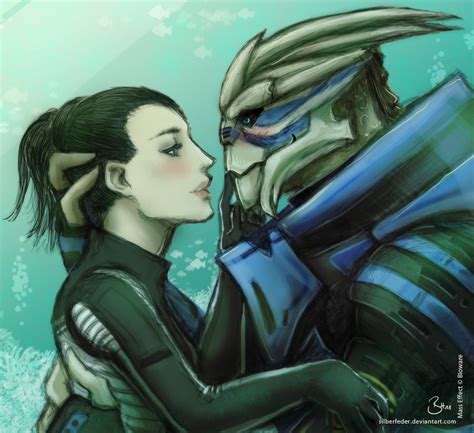 Shepard And Garrus By ~silberfeder On Deviantart Mass Effect Garrus