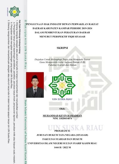 Teknik Penulisan Metode Penelitian Penggunaan Hak Inisiatif Dewan