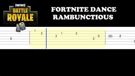 Fortnite Dance Rambunctious Easy Guitar Tabs Tutorial Youtube