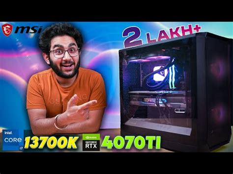 Rs 2 Lakh RTX 4070 Ti Gaming PC Build 2023 Intel I7 13700K Gigabyte