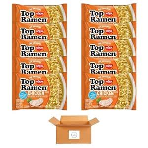 Amazon Nissin Top Ramen Noodle Soup Chicken Flavor Ounce