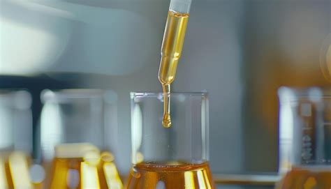 Dripping Liquid From Pipette Into Test Tube In Laboratory Closeup