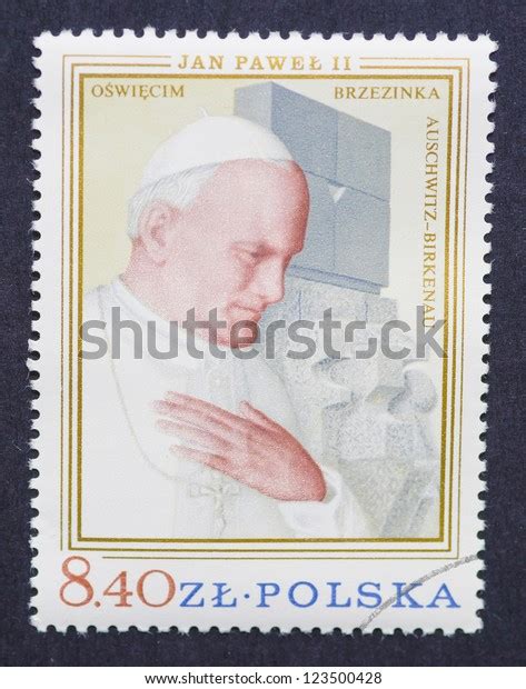 Poland Circa Postage Stamp Printed Stock Photo