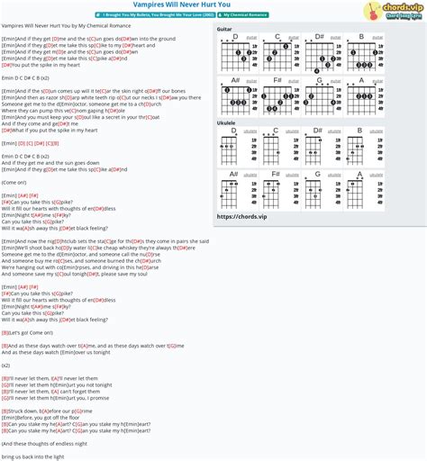 Chord: Vampires Will Never Hurt You - tab, song lyric, sheet, guitar, ukulele | chords.vip