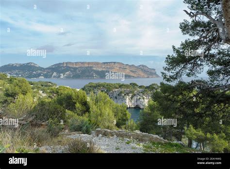 The Coastal Cliffs Around Marseille France The Rocky Shore Of The