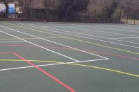 Type 1 MUGA Open Textured Porous Macadam Acrylic Surface Painting