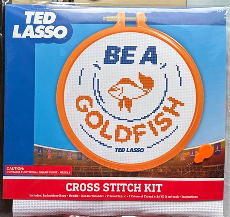 Ted Lasso Be A Goldfish Cross Stitch Kit Etsy