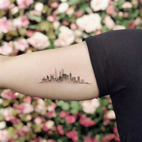 Update 62 Chicago Skyline Tattoos Latest In Cdgdbentre