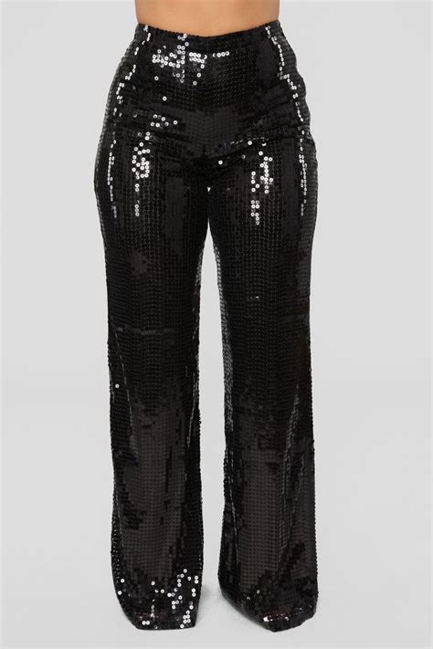 Black Sequin Pants Outfit PrestaStyle