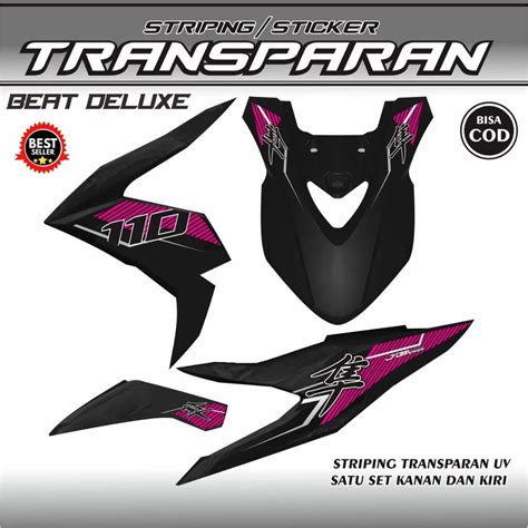 Jual Stiker Transparan Original Striping Beat Baru