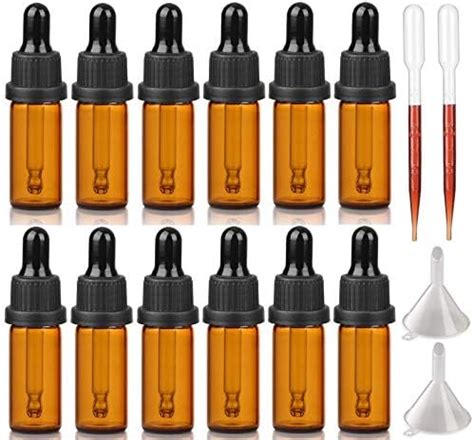 Hyber Cara Flacons En Verre Ambre Avec Pipettes 50ml 100ml Bouteilles