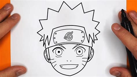 COMO DIBUJAR A NARUTO UZUMAKI | Naruto Shippuuden - paso a paso, fácil y rápido