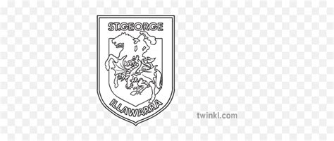 St George Illawarra Dragons National Rugby League Team Logo St George