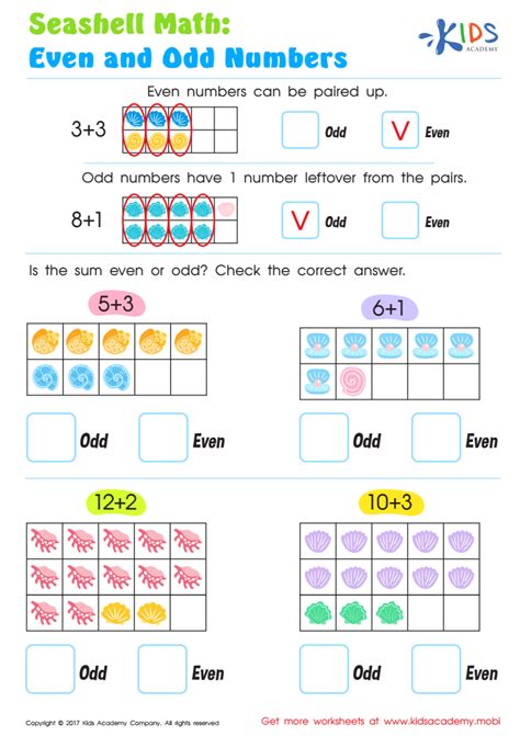 Odd And Even Numbers Worksheets For Preschool And Kindergarten