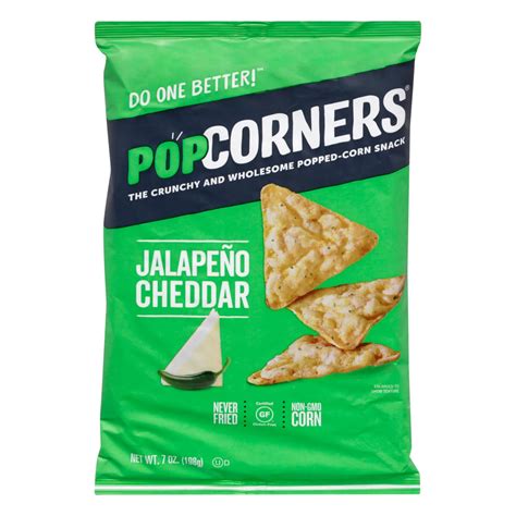 Popcorners Jalapeno Cheddar Popped Corn Chips Shop Chips At H E B