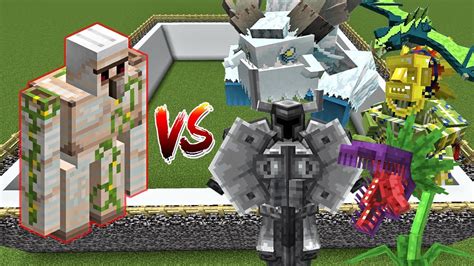 Iron Golem Vs Mowzie S Mobs Minecraft Mob Battle YouTube