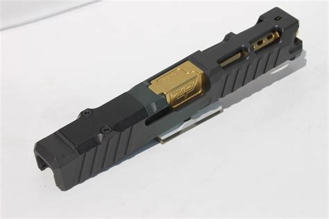 Glock 19 Gen 5 19x Slide Zaffiri Precision Tin Gold Zps4 Ported 19x