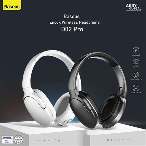 Baseus Encok D02 Pro Wireless On-Ear Headphone