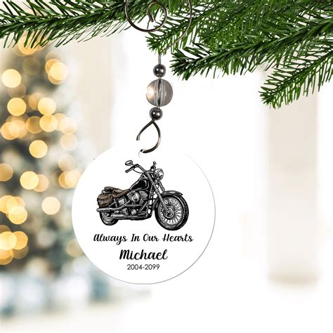 Motorcycle Ornament Motorcycle Christmas Ornaments - Etsy