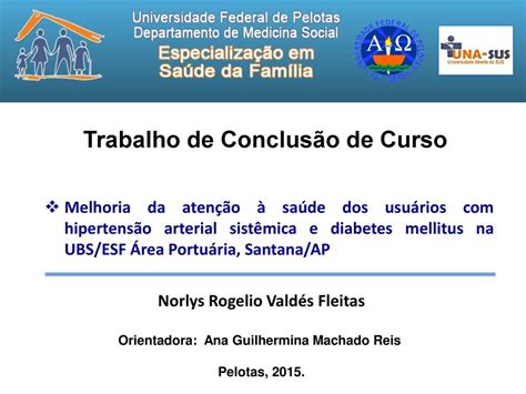 Trabalho De Conclus O De Curso Ppt Carregar