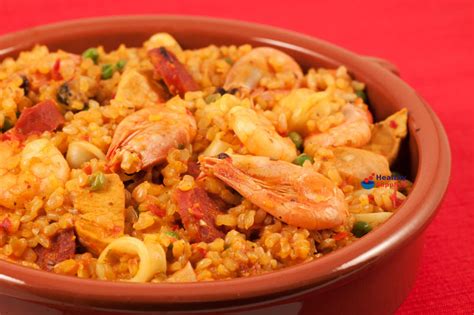 Mixed Seafood And Meat Paella Recipe Healthy Supplies