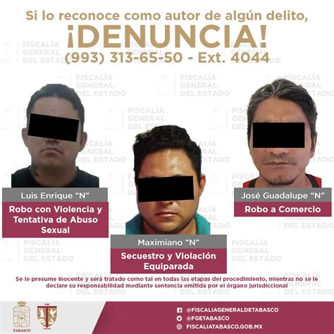 Por Casos De Secuestro Robo Abuso Sexual Y Violencia Familiar Asegura Fge A Seis Personas