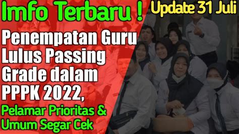 Pppk Penempatan Guru Lulus Pg Dalam Pppk Cek Segera Bagi