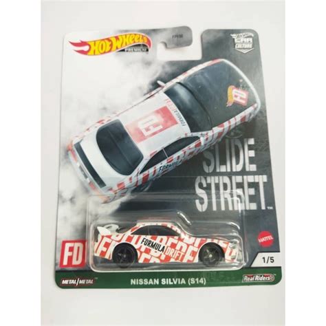 Hot Wheels Premium Slide Street Nissan Silvia S14 Formula Drift Shopee Malaysia