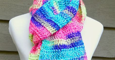 Fiber Flux Free Crochet PatternAbsolute Beginner Crochet Scarf