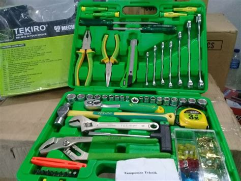 Kunci Sok Set Tekiro 60pcs Mechanic Tools Set Tekiro Tool Kit Ring Pas