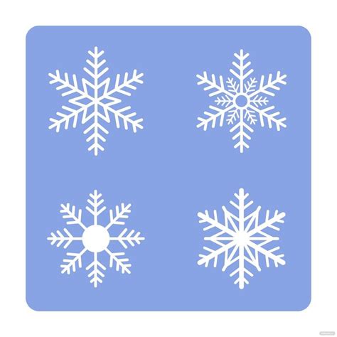 Doodle Snowflake Vector In Illustrator Svg  Eps Png Download