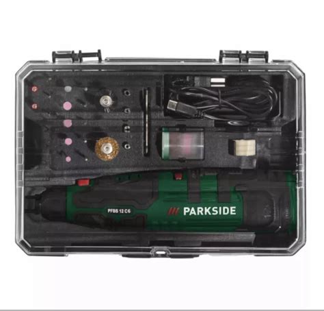 PARKSIDE 12V CORDLESS Rotary Tool Multi Grinder PFBS 12 B6 With 44