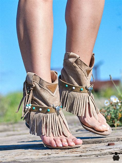 Sandalias Boho Chic Saba Beige Oveja Bohemia