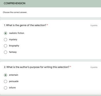 4th Grade Journeys DEAR MR WINSTON Reading Assessment Unit 2 Lesson 9