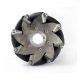 152mm 6 Inch Stainless Steel Mecanum Wheel Right 50kg Payload