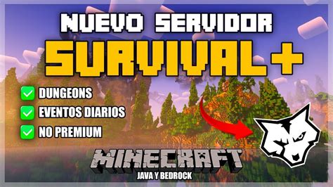 El Mejor Servidor Survival Para Minecraft Java Y Bedrock