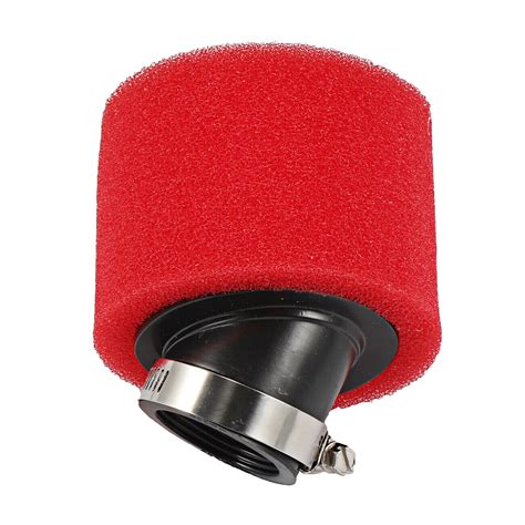 Red Mm Mm Bent Angled Foam Air Filter Pod For Cc Pit Quad Dirt